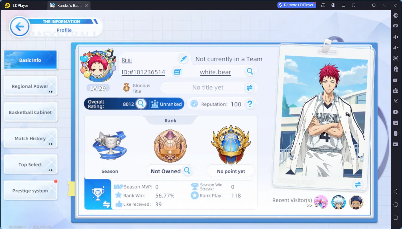 Kuroko's Basketball Street Rivals Accounts SEA|SV17|Lv29|DM 1073|Tetsuya Kuroko A3,Shinji Kog image 2
