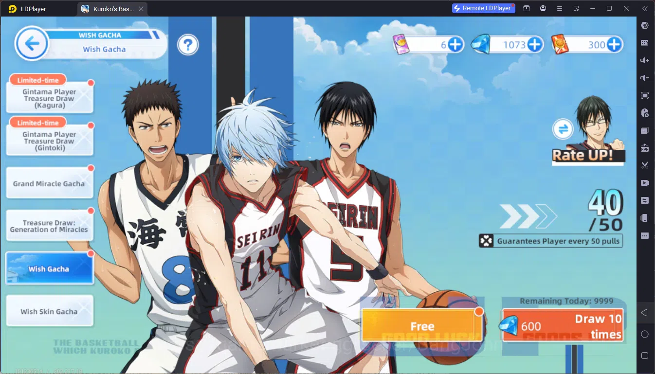 Kuroko's Basketball Street Rivals Accounts SEA|SV17|Lv29|DM 1073|Tetsuya Kuroko A3,Shinji Kog image 9