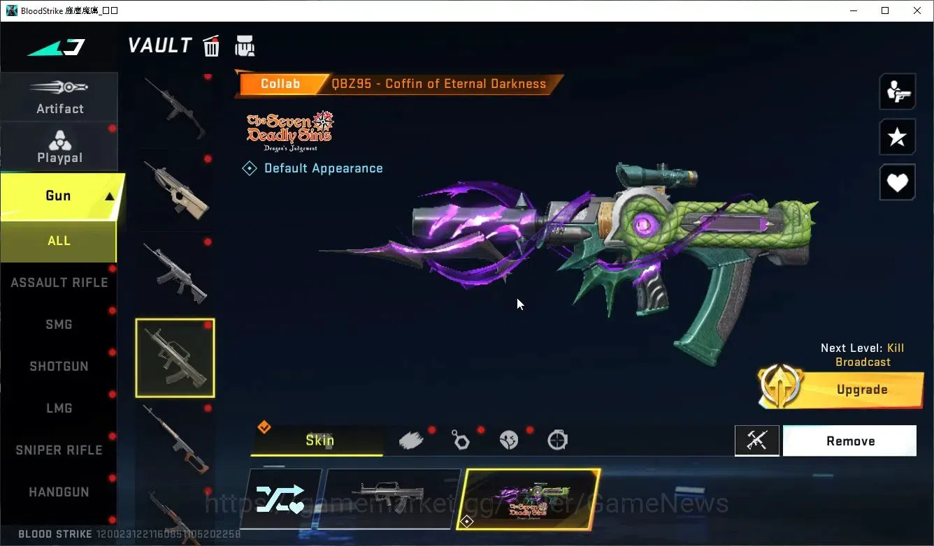 Blood Strike Accounts ASIA|COLLAB 7DS[AK47,Kar98k,QBZ95]|3 ULTRA[ETHAN-R image 10