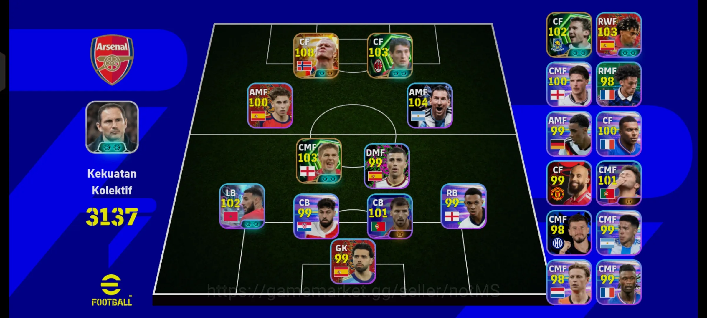 eFootball Accounts Legends & Iconic Players EFOOTBALL COLLECTIVE STRENGTH 3137 • NEW - BIG TIME HALLAND •SQUAD GOOD • ONLY 1