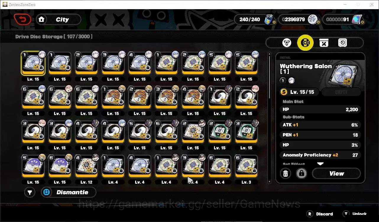 Zenless Zone Zero Accounts Starter ASIA|IK 53|55 EMT|6 Limited(Velina,Billy-Starlight,Pyrois,Cisia,Lucia,Zhao)+2 STD 16