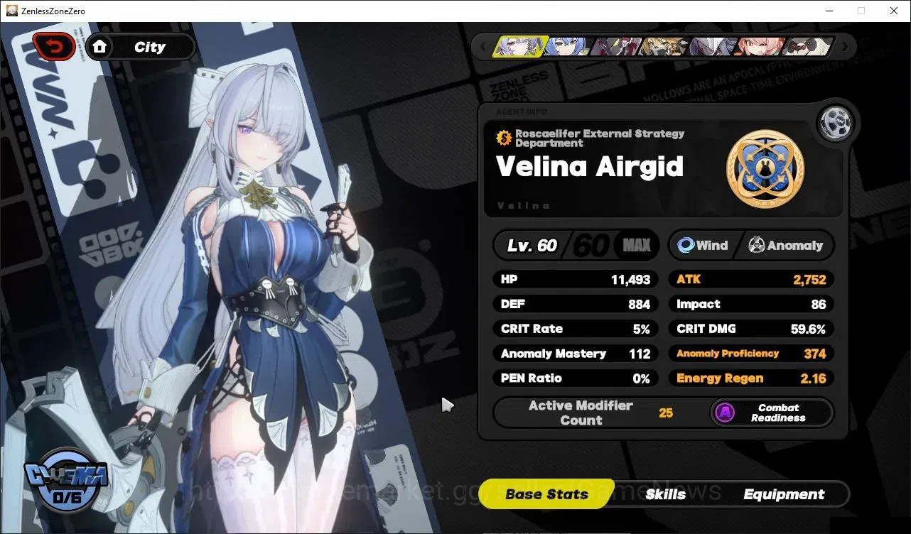 Zenless Zone Zero Accounts Starter ASIA|IK 53|55 EMT|6 Limited(Velina,Billy-Starlight,Pyrois,Cisia,Lucia,Zhao)+2 STD 9