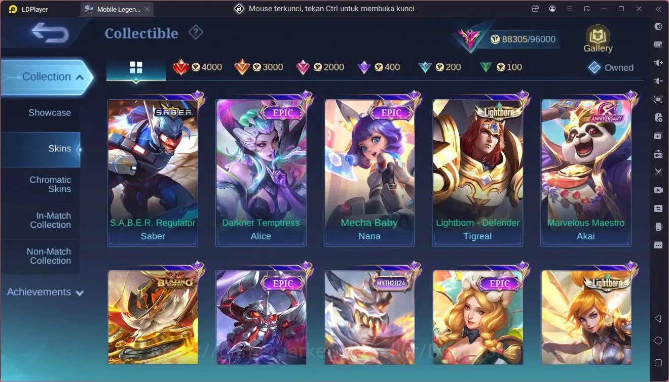 Mobile Legends: Bang Bang Accounts Global|Hero 131|Skin 260|Exalted|Prime Granger,Cla image 10