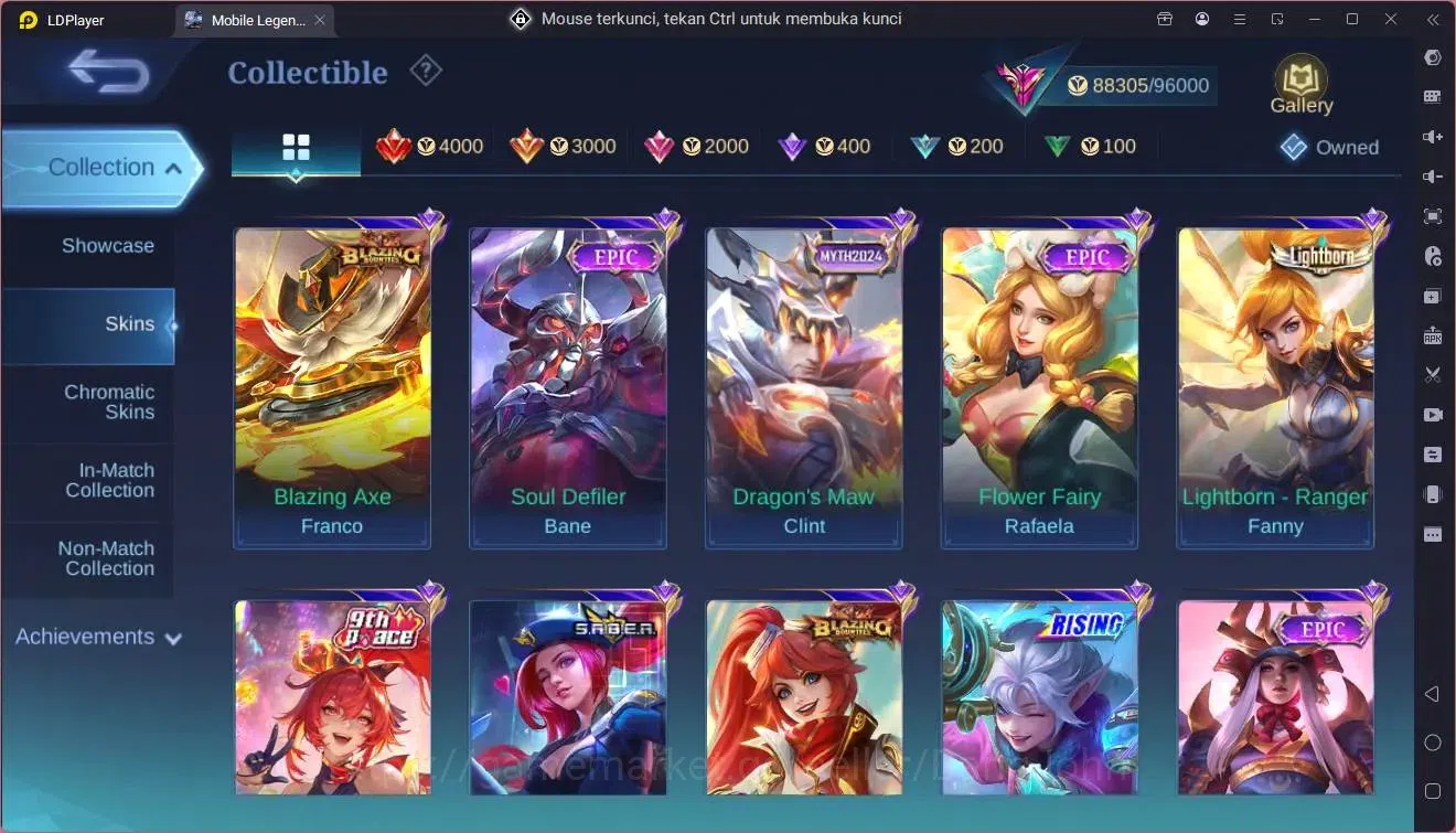 Mobile Legends: Bang Bang Accounts Global|Hero 131|Skin 260|Exalted|Prime Granger,Cla image 11
