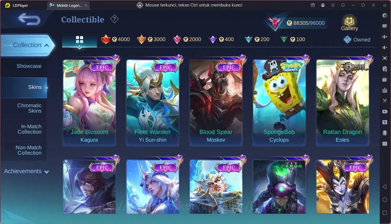 Mobile Legends: Bang Bang Accounts Global|Hero 131|Skin 260|Exalted|Prime Granger,Cla image 13