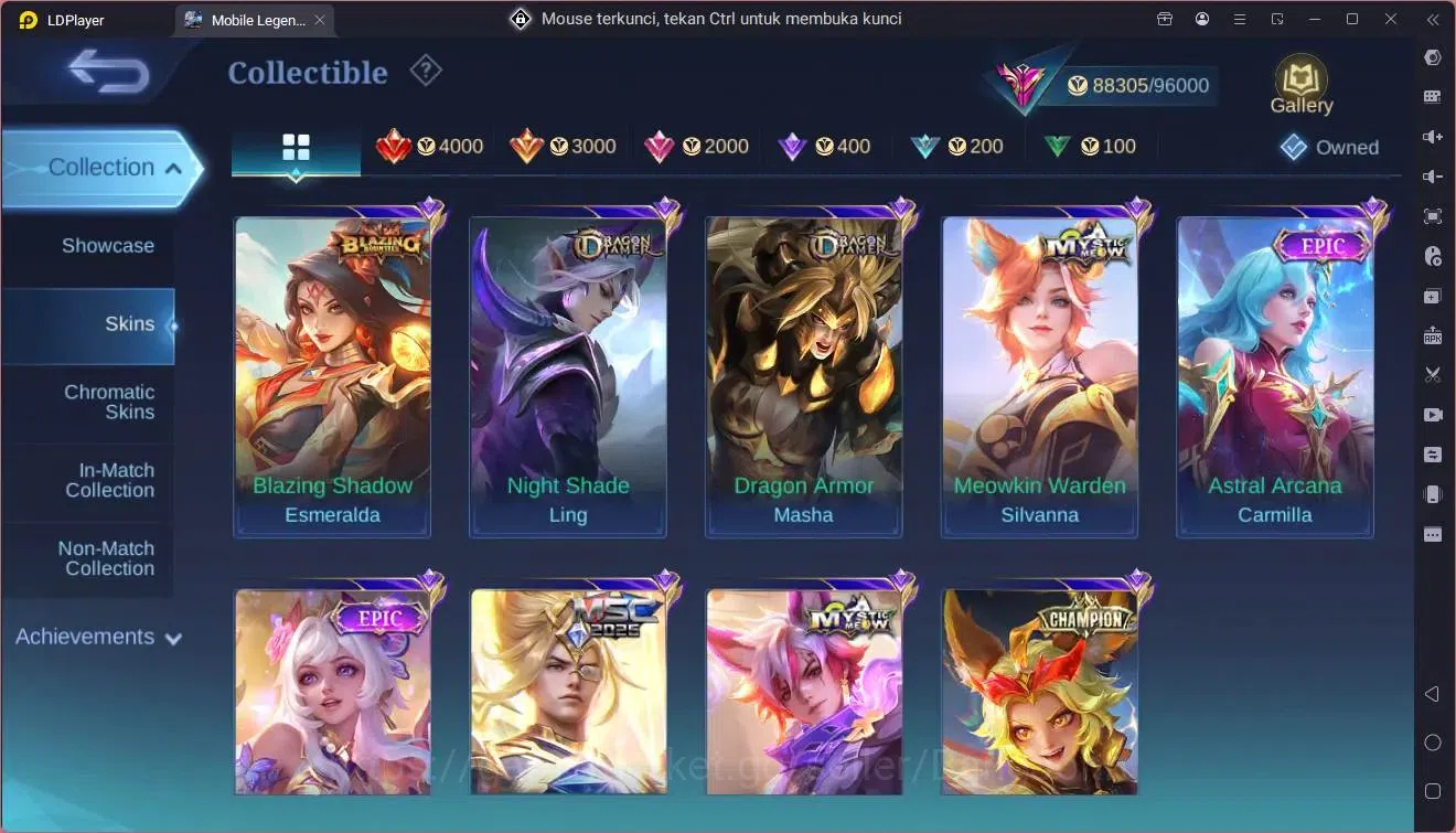 Mobile Legends: Bang Bang Accounts Global|Hero 131|Skin 260|Exalted|Prime Granger,Cla image 20