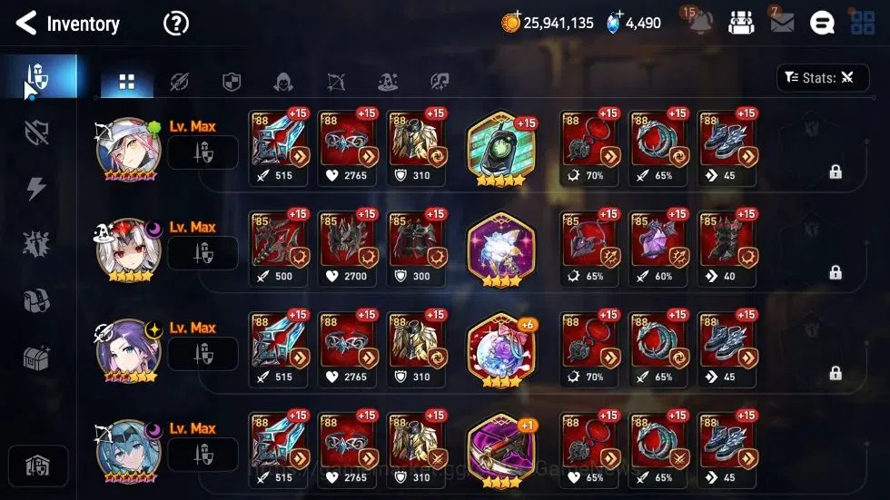 Epic Seven Accounts GLOBAL Unverif|New Era|8 ML(LC Bellona,LW Peira,SP image 9