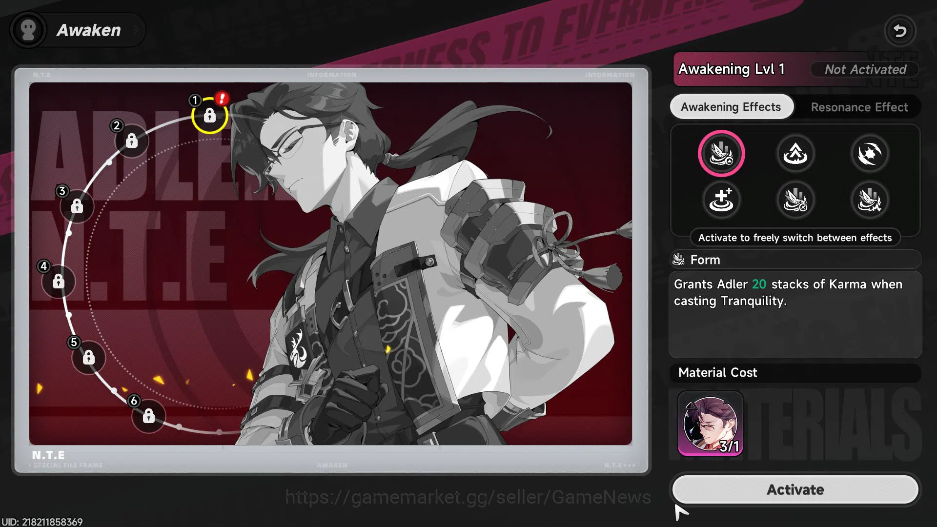 Neverness to Everness Accounts GLOBAL EU|HL 3| 1 SSR (Nanally) + 1 Selector On|5 image 4