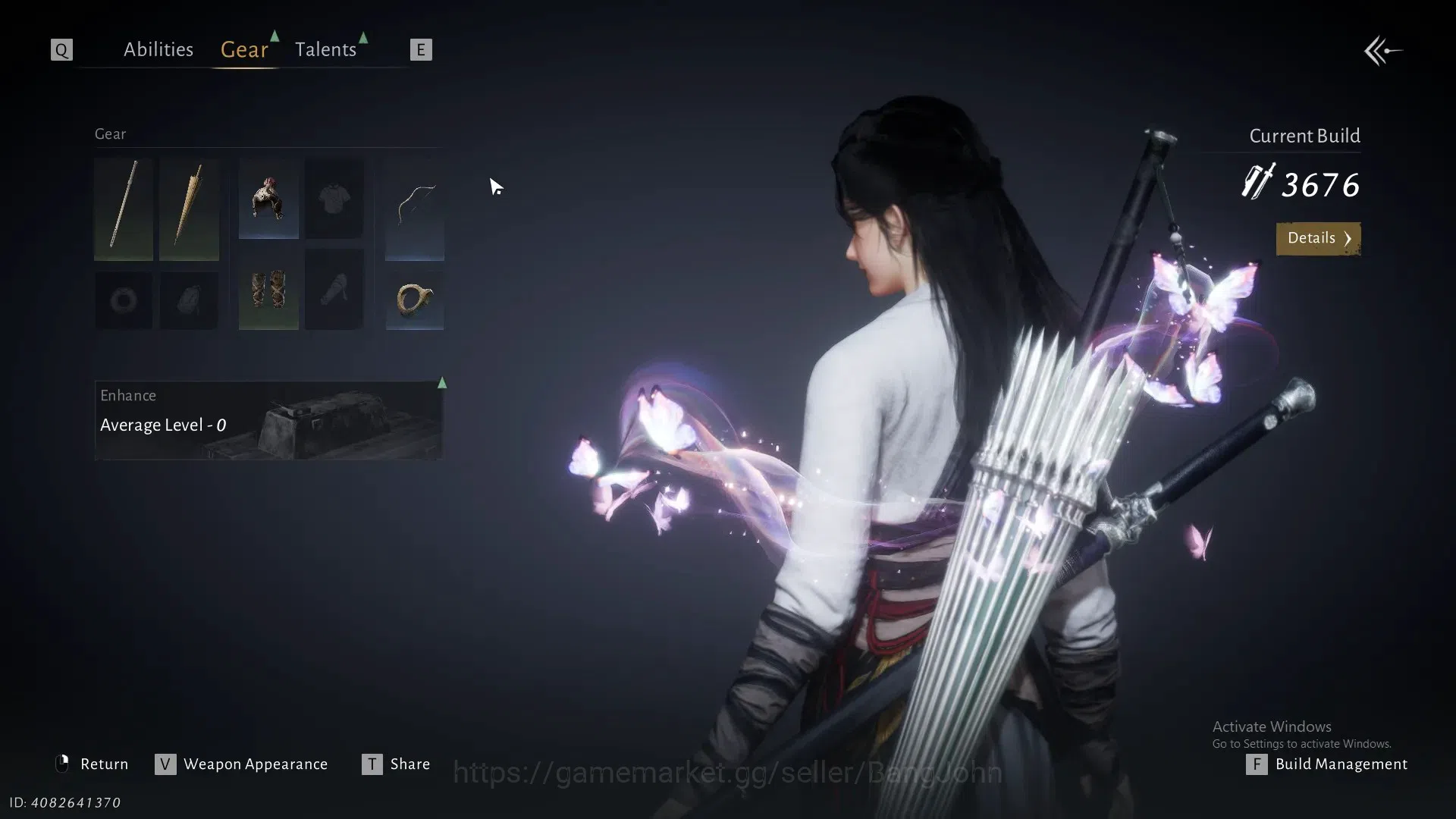 Where Winds Meet Accounts Server Time | Limit Butterflies' Dream cosmetic | image 2