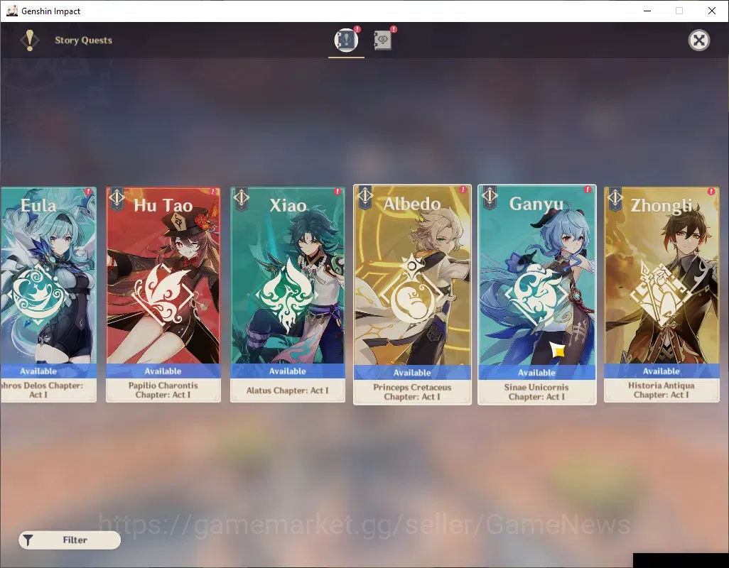 Genshin Impact Accounts ASIA | AR 46 | 2 Limited [Nicole,Kazuha] | Diluc,T image 13