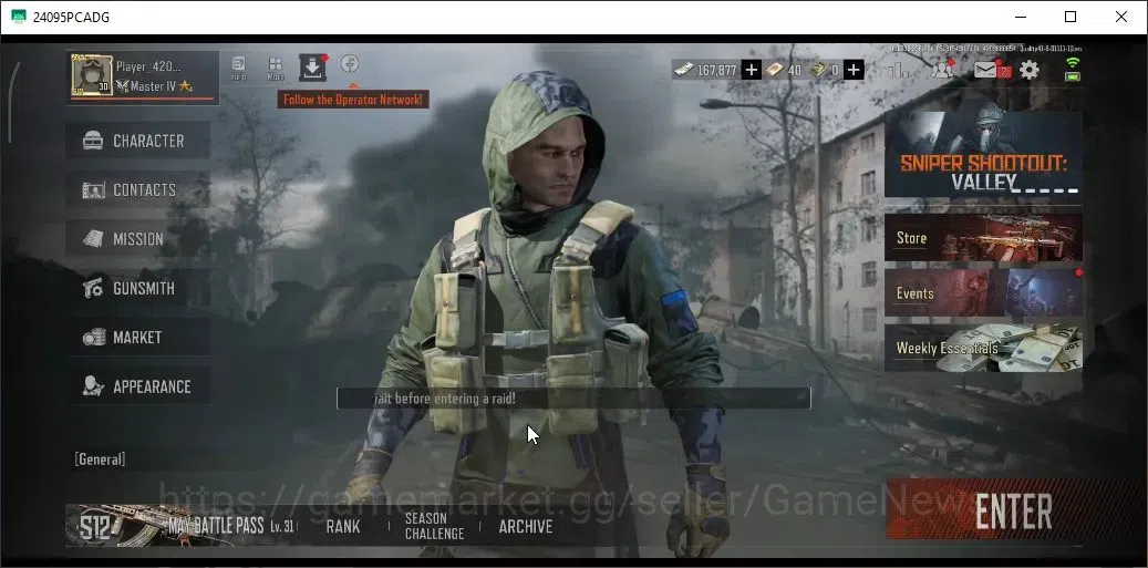 Arena Breakout Accounts MOBILE Lv30|SV 20M|CV 10M|Wire Set|B AK-74N,ET AK- image 1