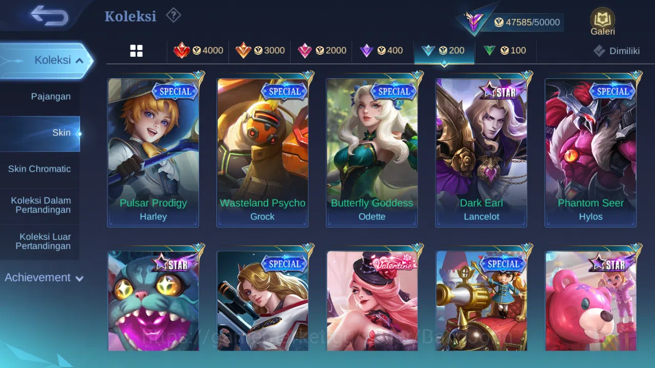 Mobile Legends: Bang Bang Accounts Hero 129 | skin 220 | kof karina | cc natalia | dr image 16