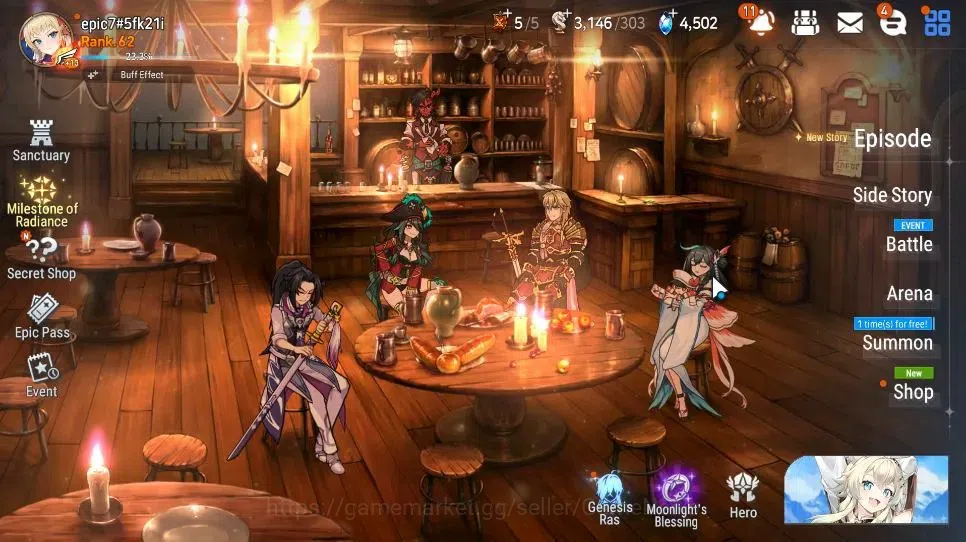 Epic Seven Accounts High-End GLOBAL Unverif|New Era|8 ML(NM Luna,ATywin,US Choux,Etc)+ Setsuka, AS Flan, Ran, etc|PoH 1