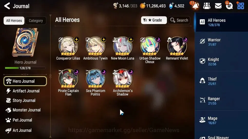 Epic Seven Accounts High-End GLOBAL Unverif|New Era|8 ML(NM Luna,ATywin,US Choux,Etc)+ Setsuka, AS Flan, Ran, etc|PoH 4