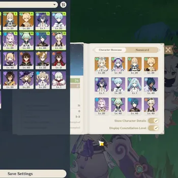 Genshin Impact Accounts Starter Asia|AR 26|1 Limited (Vesna) + Standard (Jean Mizuki)|Low Main Quest & Map|All Unset|Male