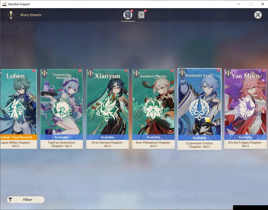 Genshin Impact Accounts ASIA|AR 45|BD Unset|4 Limited + 23 (*4Character)|Z image 13