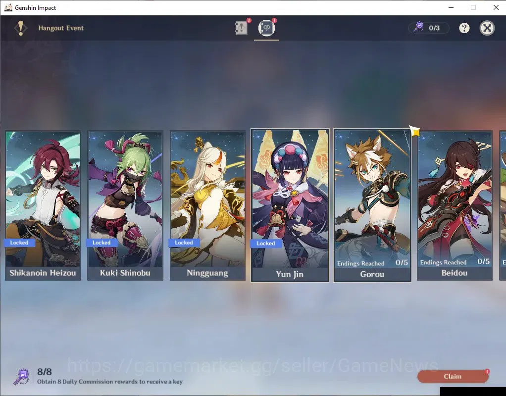 Genshin Impact Accounts ASIA|AR 45|BD Unset|4 Limited + 23 (*4Character)|Z image 15