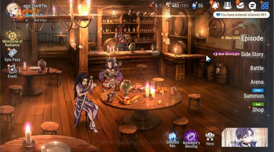 Epic Seven Accounts GLOBAL|UnVerif|2 ML|Rhiana&Luciel,DD Ray)+Cecilia, image 1