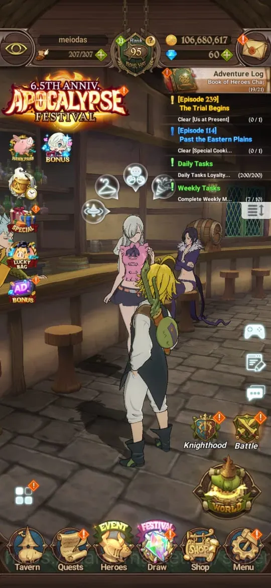 The Seven Deadly Sins: Grand Cross Accounts Endgame Global|4,2M CC|27 LS|4 LR+5 1
