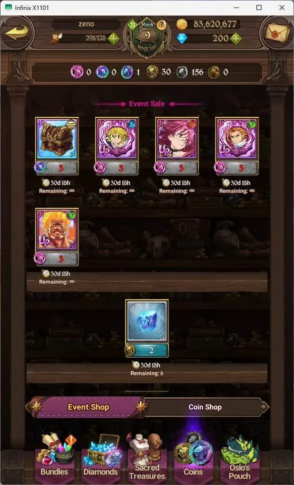 The Seven Deadly Sins: Grand Cross Accounts GLOBAL | 1.08M CC| 200 Dm |UR DKM 2/6, Menor 1/6, image 3