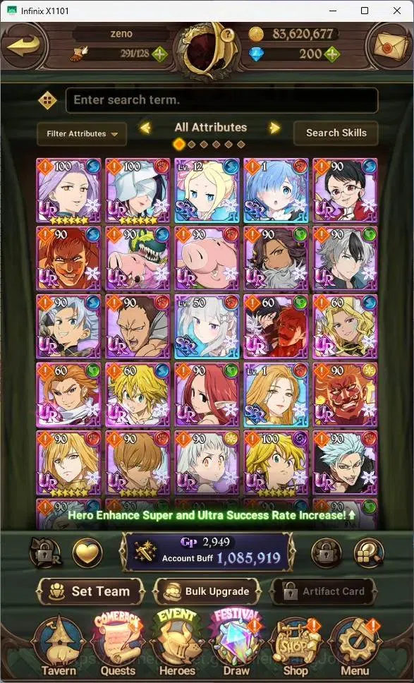 The Seven Deadly Sins: Grand Cross Accounts GLOBAL | 1.08M CC| 200 Dm |UR DKM 2/6, Menor 1/6, image 6