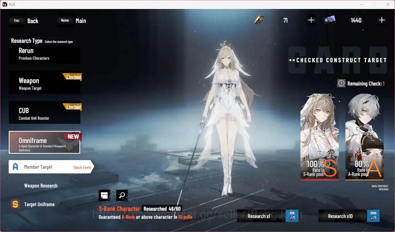 Punishing: Gray Raven Accounts End-Game ASIA |L89|Collab Black Shooter|3 SSS|(SS Lilith D,S Lucia CW,SS Lucia IC)+Sign|BC 17