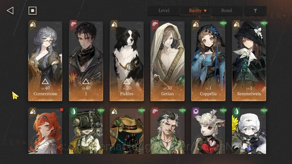 Reverse: 1999 Accounts Others Global|Level 7|6 SSR|Cornerstone,J,Pickles,Getian,Coppelia,semmelweis|Log Bluepoch|Take 1