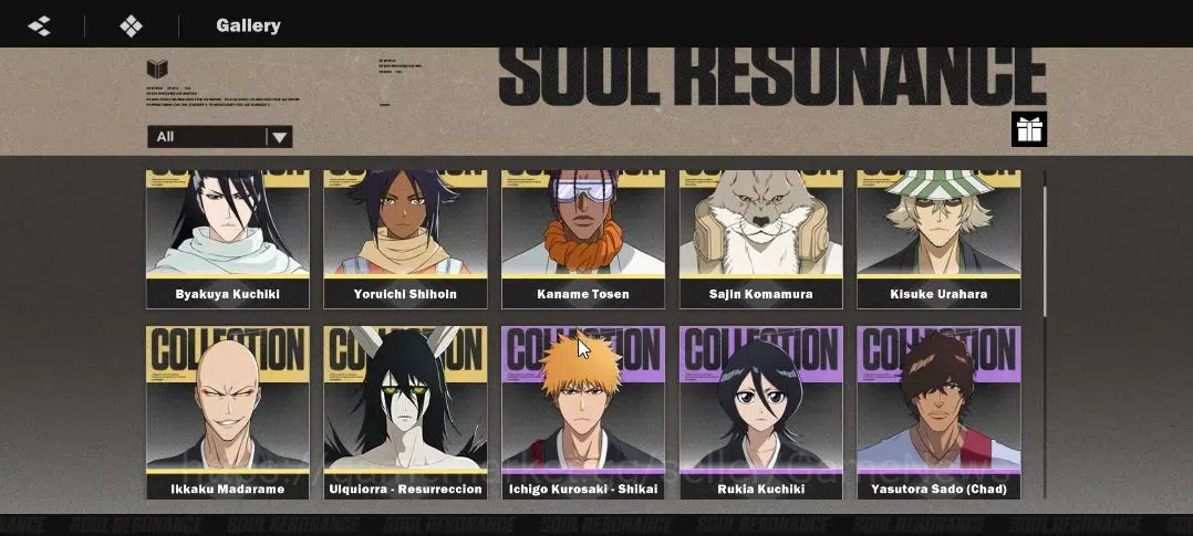 BLEACH: Soul Resonance Accounts NUVERSE SEA|Lvl 54|10K Jade|7 SSR|5 Sign|(Ulquiorra Res B2,Kisuke 1