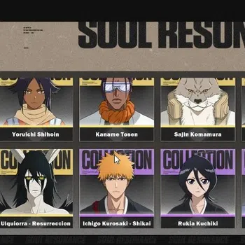 BLEACH: Soul Resonance Accounts NUVERSE SEA|Lvl 54|10K Jade|7 SSR|5 Sign|(Ulquiorra Res B2,Kisuke