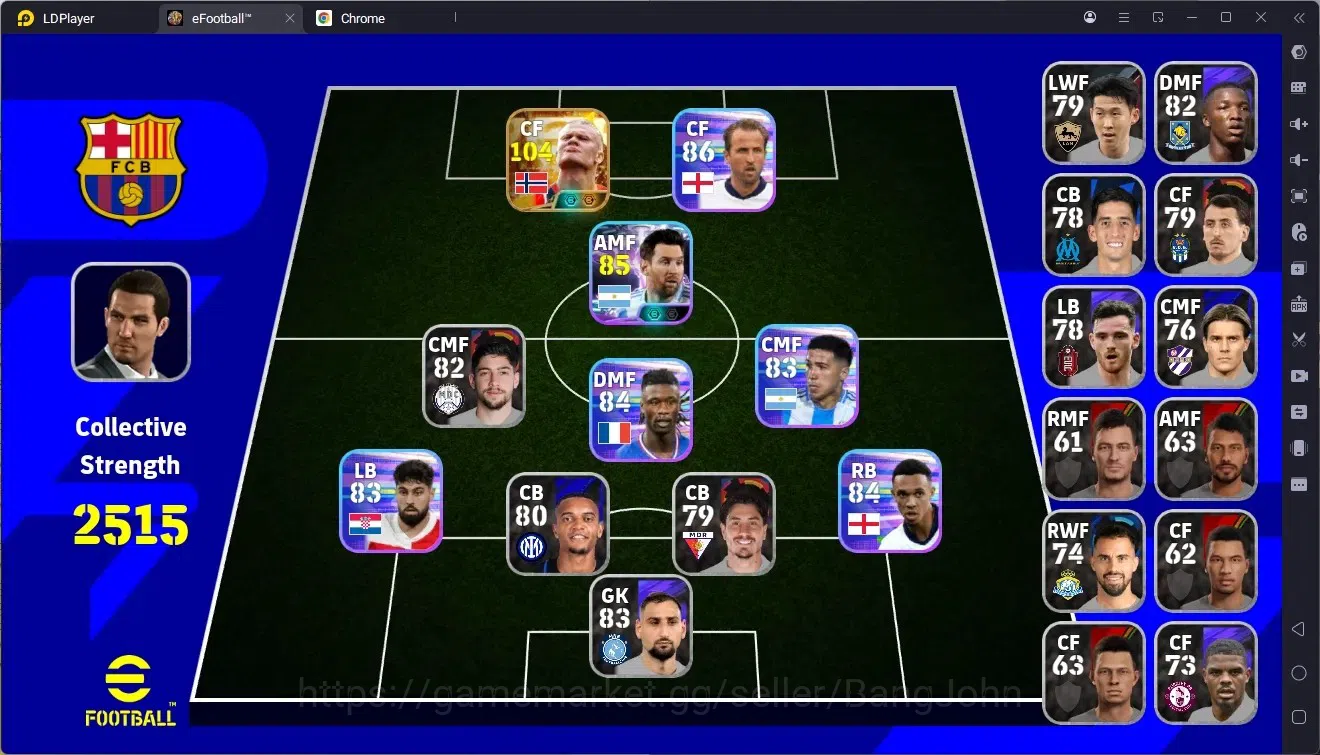eFootball Accounts Starter Mobile | PW 2515 | Starter | Bigtime Erling Haaland | 2026 | Check SS EFB2402B 1