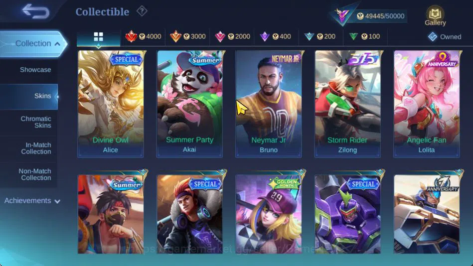 Mobile Legends: Bang Bang Accounts Hero 132|Skin 239|High Glory 53|KOF Karina,CC Nata image 8