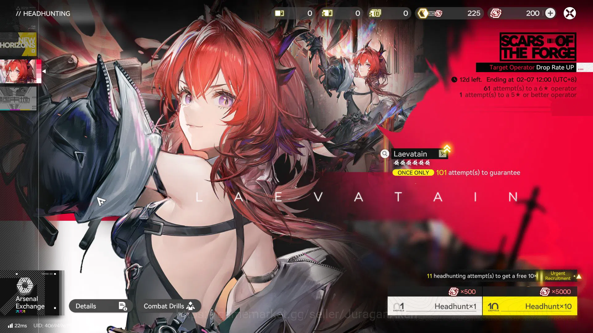 Arknights: Endfield Accounts ASIA LVL 2|Fresh Starter 1SSR(Lifeng)+5 SR|2 WEAPON B6(Night Nova,Forgeborn Scathe)|Female 5