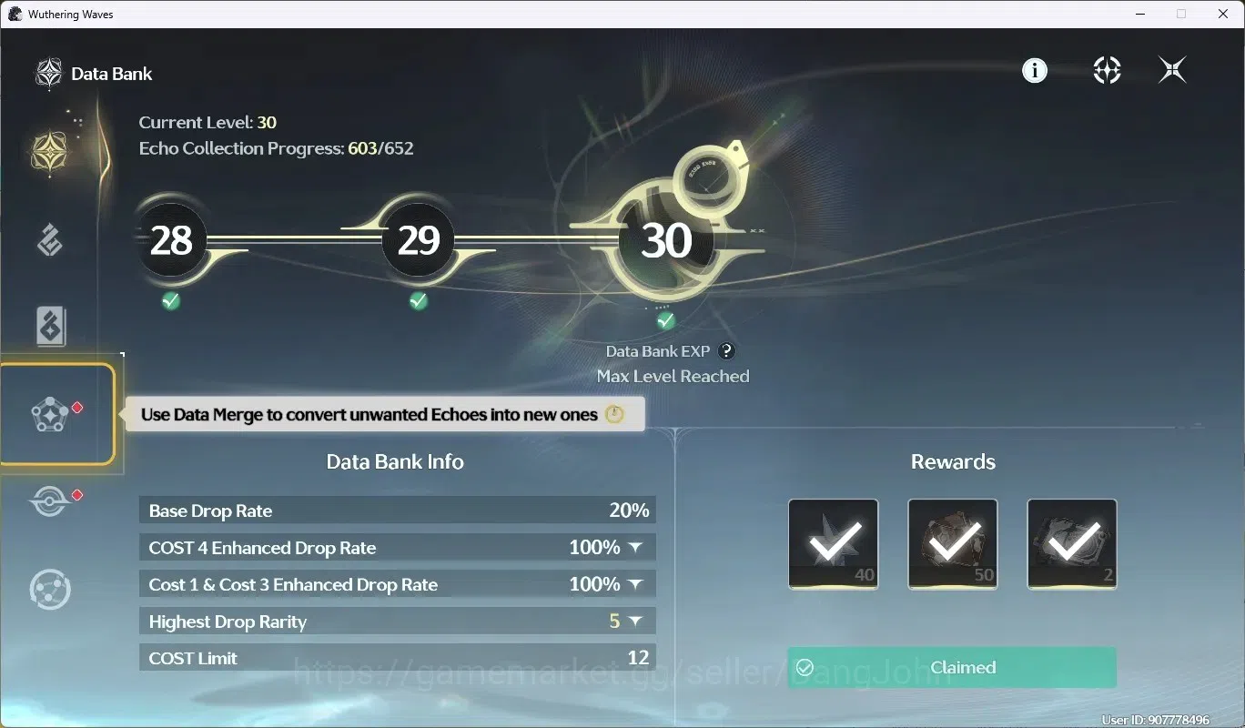 Wuthering Waves Accounts SEA | UL 49 | Rank 5 | 2 Char Limited Cartethyia R image 12