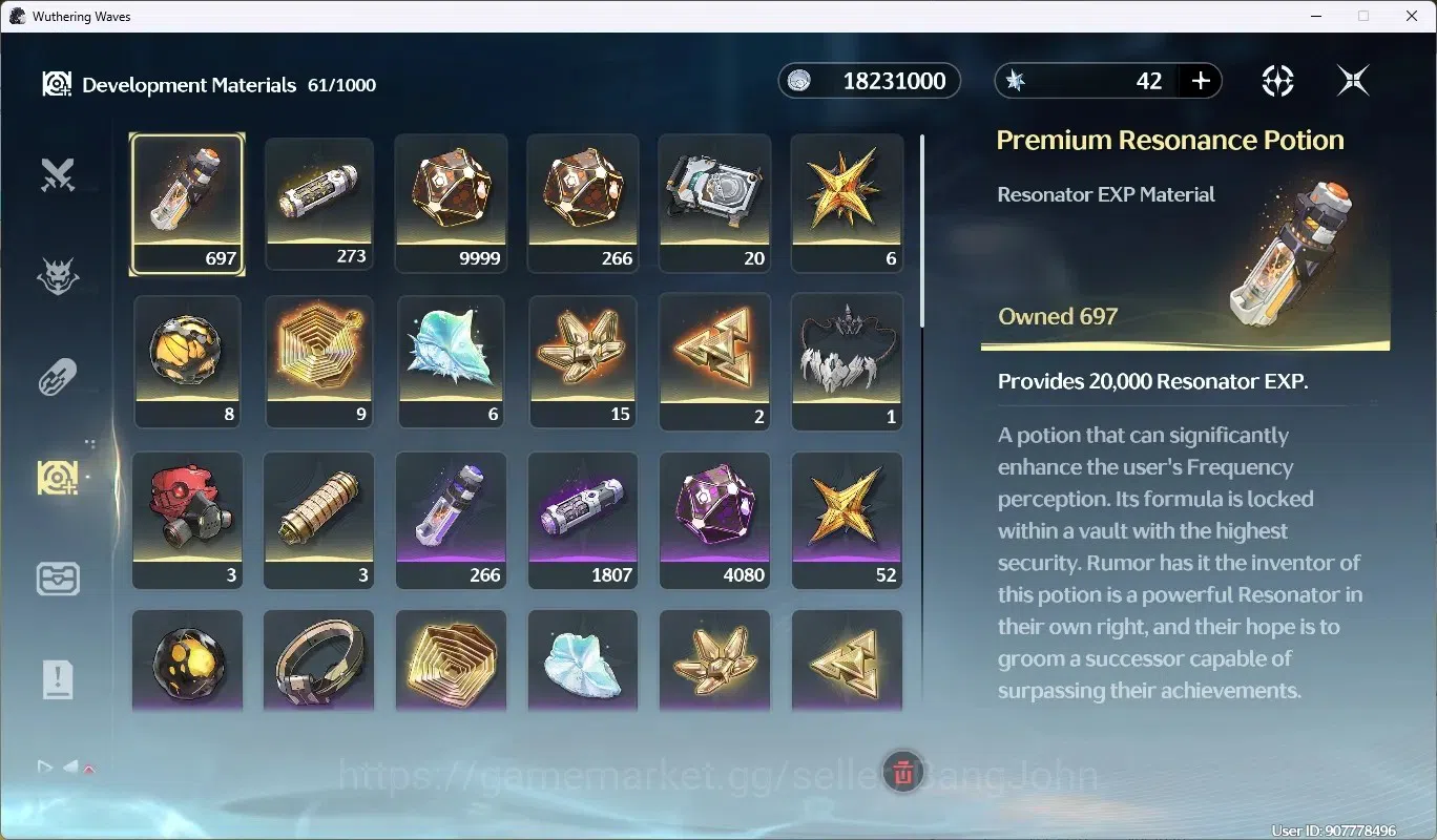 Wuthering Waves Accounts SEA | UL 49 | Rank 5 | 2 Char Limited Cartethyia R image 7