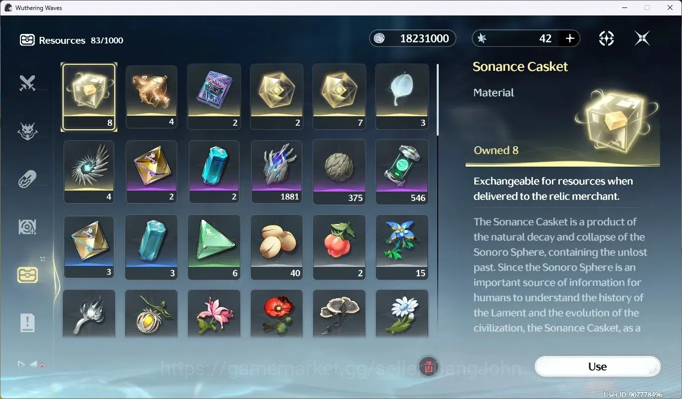 Wuthering Waves Accounts SEA | UL 49 | Rank 5 | 2 Char Limited Cartethyia R image 8