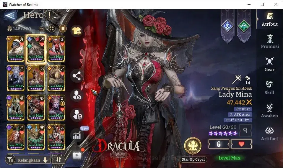Watcher of Realms Accounts GLOBAL 60x|Lv 56|1,8M Power|3K Gems|2 Lord[Praetus image 11