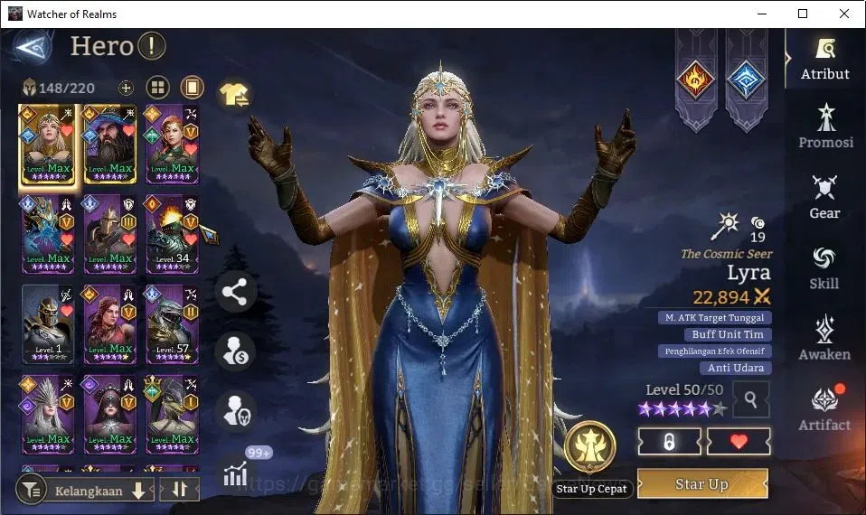Watcher of Realms Accounts GLOBAL 60x|Lv 56|1,8M Power|3K Gems|2 Lord[Praetus image 12