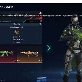 Blood Strike Accounts Starter ASIA|STARTER|ETERNAL: Galil-Noxdra Lv3|1 ULTRA GUN|1 ULTRA LOOTCRATE|6 Strikers|2 Legendary