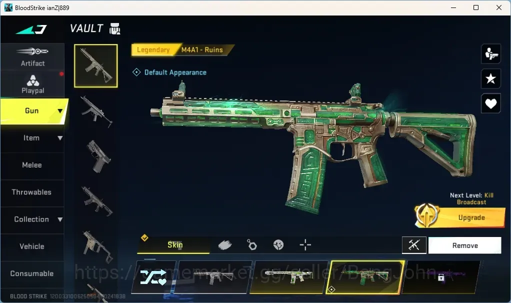 Blood Strike Accounts Others ASIA | 1 OPM Gun|11 Legendary Guns|1 Limited Gun|7 Ultra Gun|1 Ultra Loot Crate|Check SS BS3950B 1