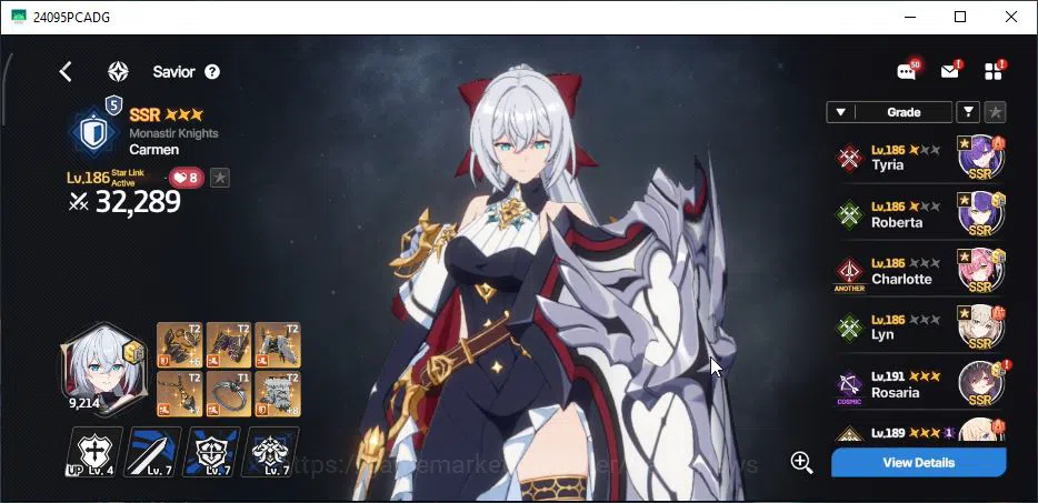 StarSavior Accounts Global|Lv 93|30 SSR[(Rosaria,Asherah Waltz,Carmen, image 8