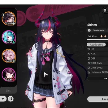 Neverness to Everness Accounts GLOBAL SEA|HL 42|TL 28|8 S-Class 3 Lmt[(ShinkuA1+Skin,LacrimosaA1)+Sign,HotoriA1]|4 Glider|2