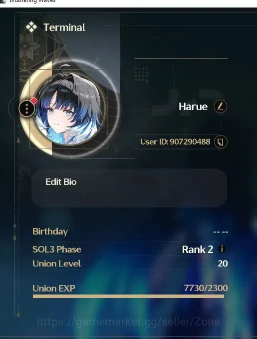 Wuthering Waves Accounts Starter SEA|Starter|UL20|SOL3 R2|YY:Xuanling L40+Sign|Rebecca|Low explore 1.8M+ Shell 1