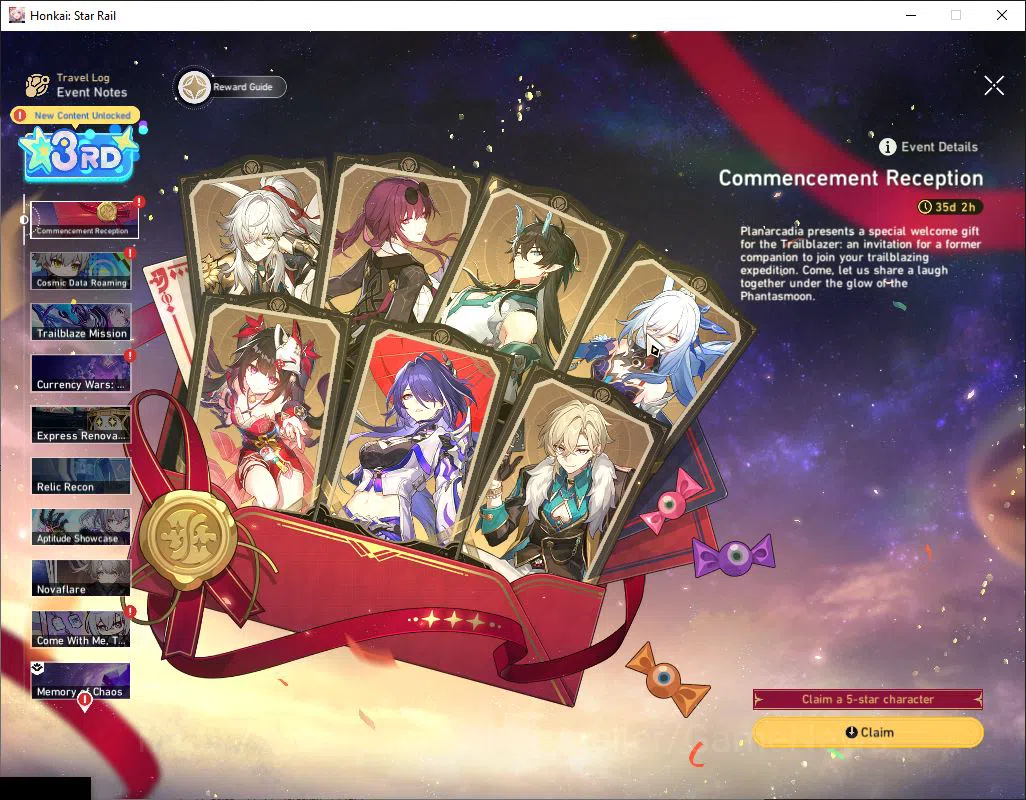 Honkai Star Rail Accounts ASIA|TL 48|1,6K SJ+Selector B5 ON+2 Golden Compani image 3
