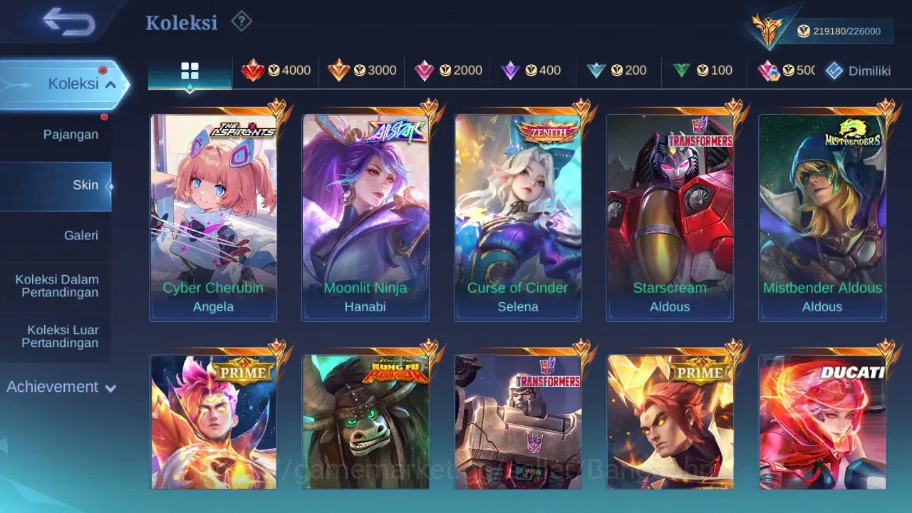Mobile Legends: Bang Bang Accounts GLOBAL Hero 131 Skin 542 | Legend Granger Freya Fr image 3