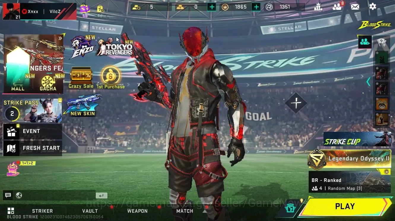 Blood Strike Accounts ASIA|ETERNAL UZI-Scorpius Lv2|Collab TOKREV[JACK-T image 1