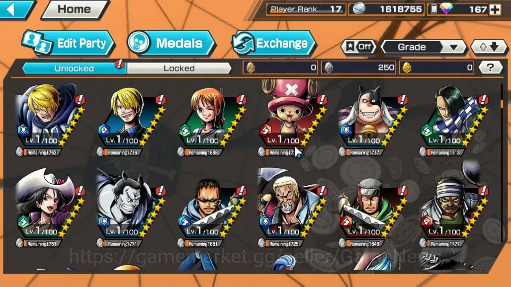 One Piece Bounty Rush Accounts Global|4 EX 2 MAX|TFE Marshal D.Teach,FZ Zephyr,Ko image 9
