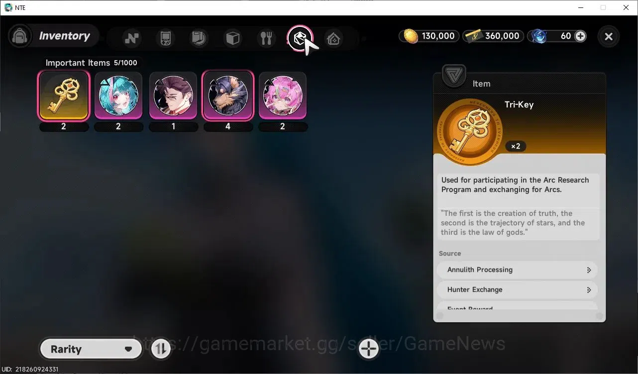 Neverness to Everness Accounts Global EU|HL 3|TL 7| 3 SSR Hotori, Jiuyuan, Sakiri image 10