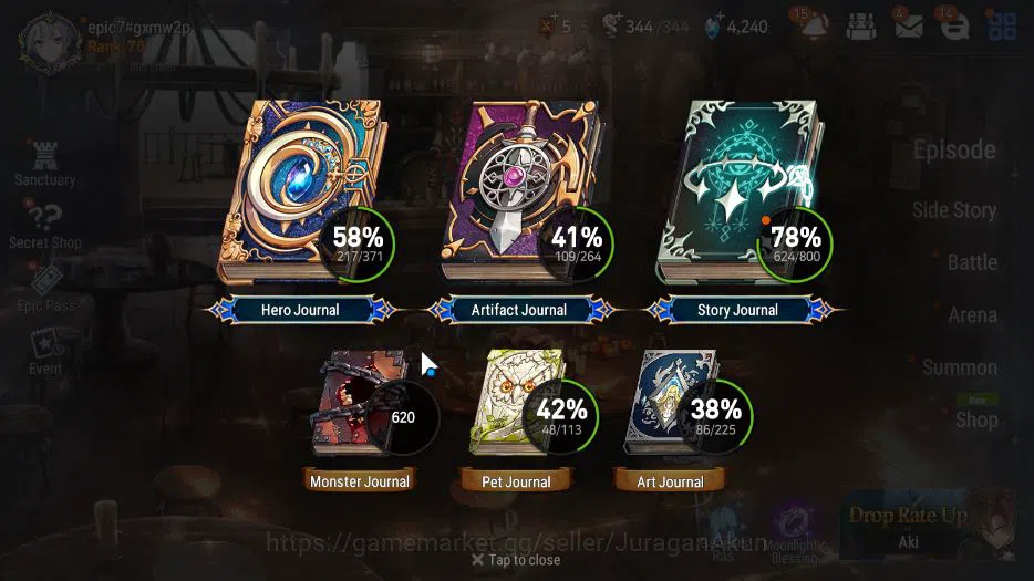 Epic Seven Accounts Global Verif|22 ML(A Tywin,E Ilynav,NM Luna,SP Pol image 2
