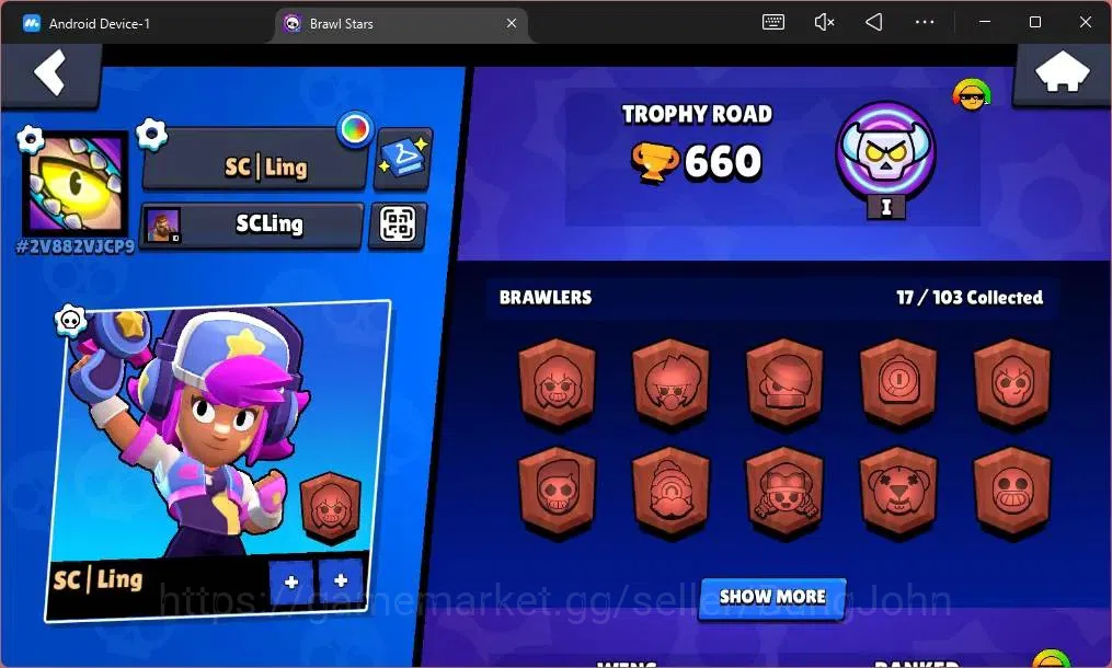 Brawl Stars Accounts Global | Trophy 660 | 17 Brawler| 1 Max Hypercharg image 2