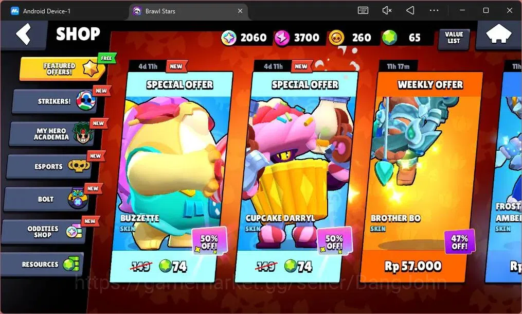 Brawl Stars Accounts Global | Trophy 660 | 17 Brawler| 1 Max Hypercharg image 4